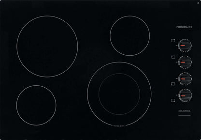Frigidaire 30 Table de cuisson électrique à 4 éléments - Noir - FFEC3025UB | Surface de cuisson électrique Frigidaire de 30 po à 4 éléments - noire - FFEC3025UB