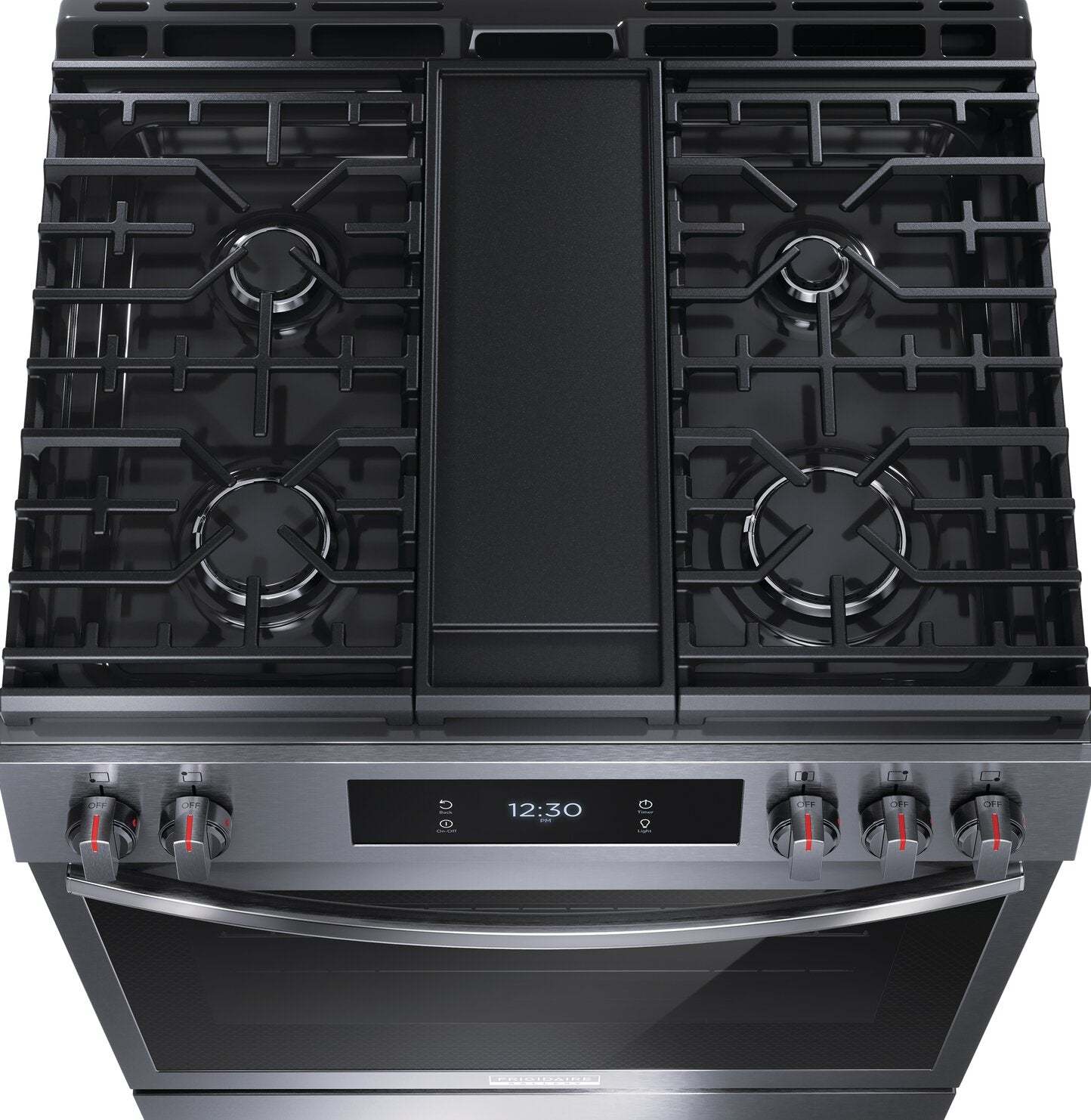 Cuisinière à gaz Frigidaire Gallery de 6 pi³ avec convection totale et friture à air - finition résistante aux taches® noire…