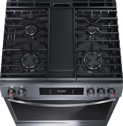 Cuisinière à gaz Frigidaire Gallery de 6 pi³ avec convection totale et friture à air - finition résistante aux taches® noire…