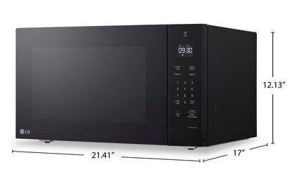 LG 1,5 Cu. Fort. Micro-ondes de comptoir NeoChef™ avec onduleur intelligent et cuisson par capteur - MSER1590B | Four à micro-ondes de comptoir LG NeoChefMC de 1,5 pi3 avec technologie Smart Inverter et cuisson par capteur - MSER1590B | MSER159B