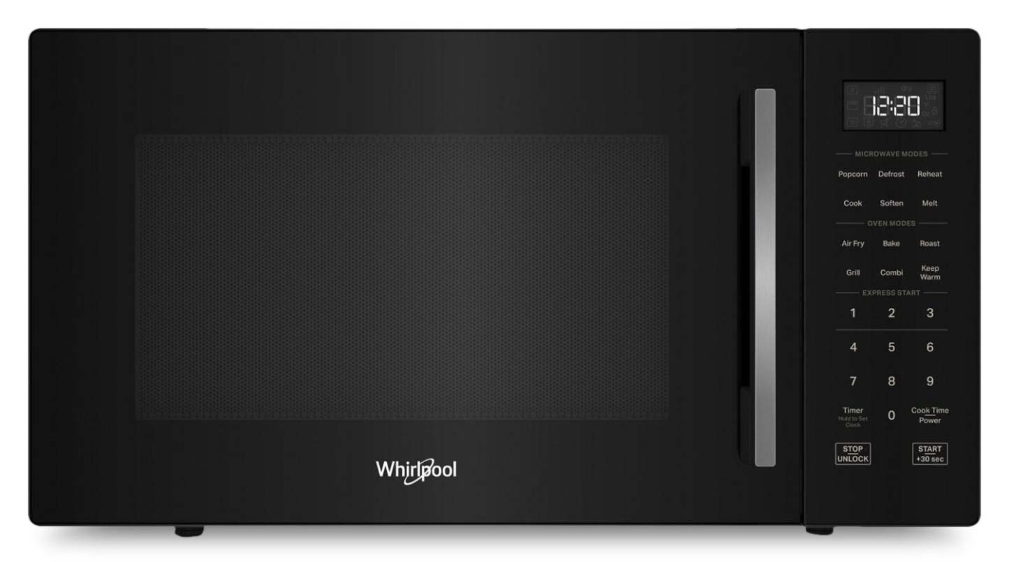 Tourbillon 1,0 Cu. Fort. Micro-ondes de comptoir avec Air Fry - Noir - WMCS5522RB | Four à micro-ondes de comptoir Whirlpool de 1,0 pi3 avec friture à air - noir - WMCS5522RB