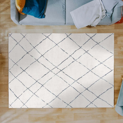 Tapis lavable ivoire Selin – 5' x 7' | Tapis Selin ivoire lavable - 5 pi x 7 pi