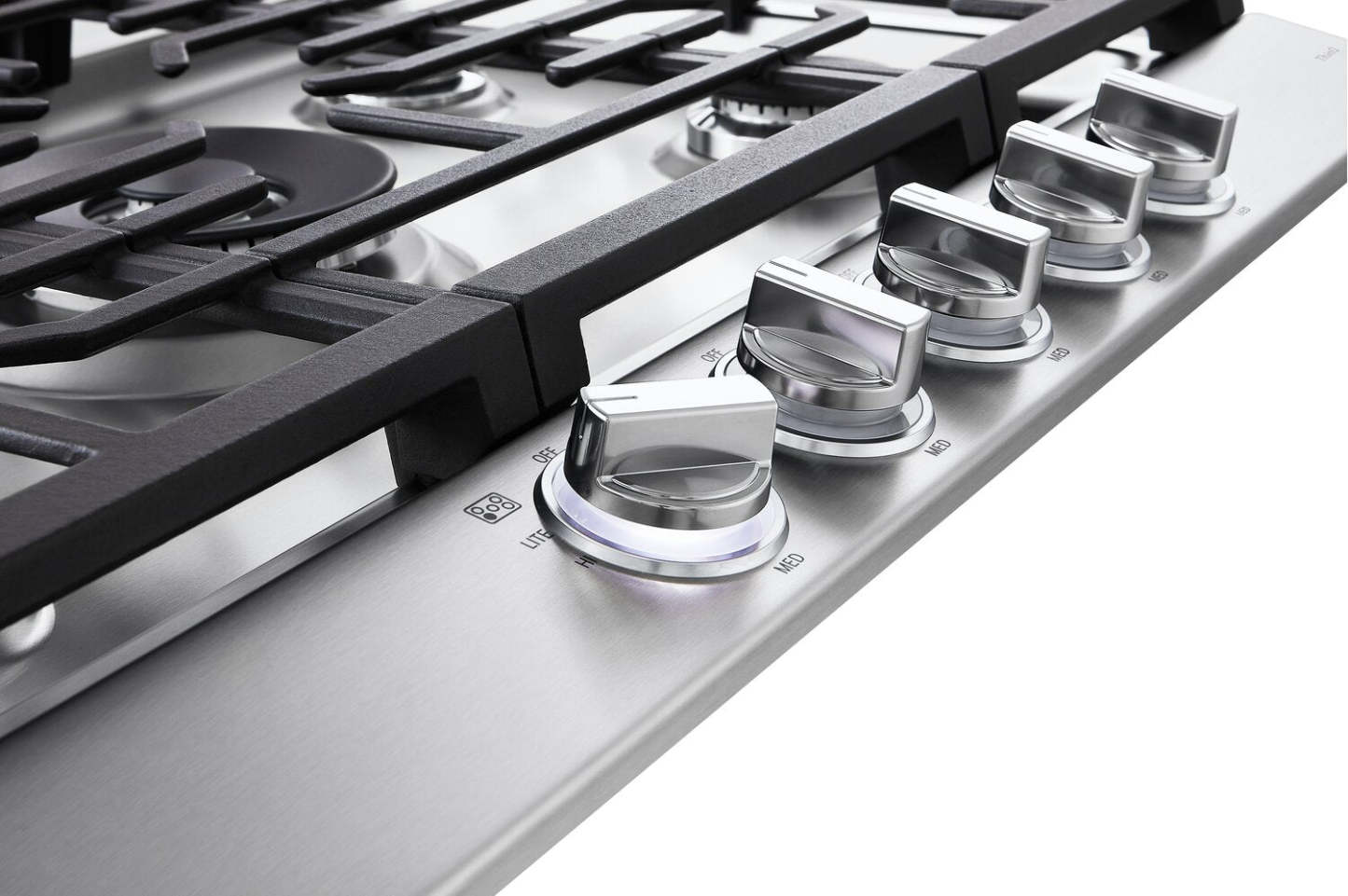 Table de cuisson au gaz LG 30 à 5 éléments - Acier inoxydable anti-taches - CBGJ3027S | Table de cuisson à gaz LG de 30 po à 5 éléments - acier inoxydable résistant aux taches - CBGJ3027S