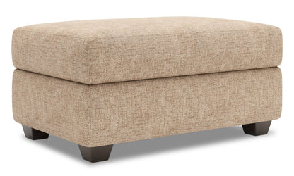 Fabriqué au Canada Canapé personnalisable Lab The Trunk 39 Pouf de rangement en tissu de chenille - Taupe de luxe | Pouf de rangement The Trunk de Sofa Lab de 39 po fabriqué au Canada en tissu de chenille - Taupe de luxe | TRUN2893