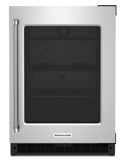 Réfrigérateur KitchenAid de 5,2 pi³ et de 24 po sous le comptoir - acier inoxydable - KURR214KSB | KitchenAid 24 5,2 Cu. Fort. Réfrigérateur sous le comptoir - Acier inoxydable - KURR214KSB