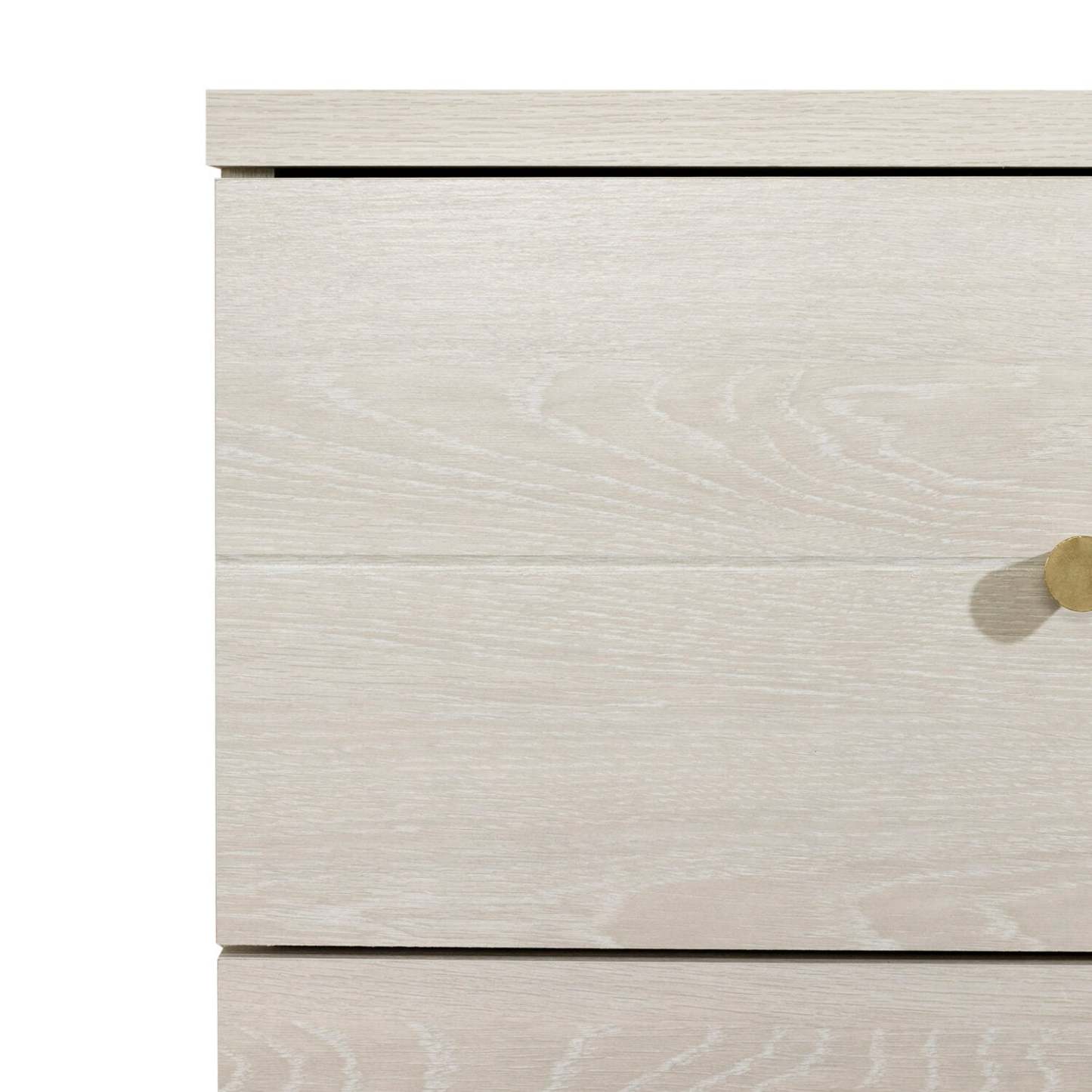 Commode de chambre à coucher Lake, 5 tiroirs, 29 L x 52 H, Fabriqué au Canada, Glam - Blanc | Commode verticale somptueuse Lake de 29 po (L) x 52 po (H) à 5 tiroirs pour la chambre à coucher, fabriquée au Canada - blanche