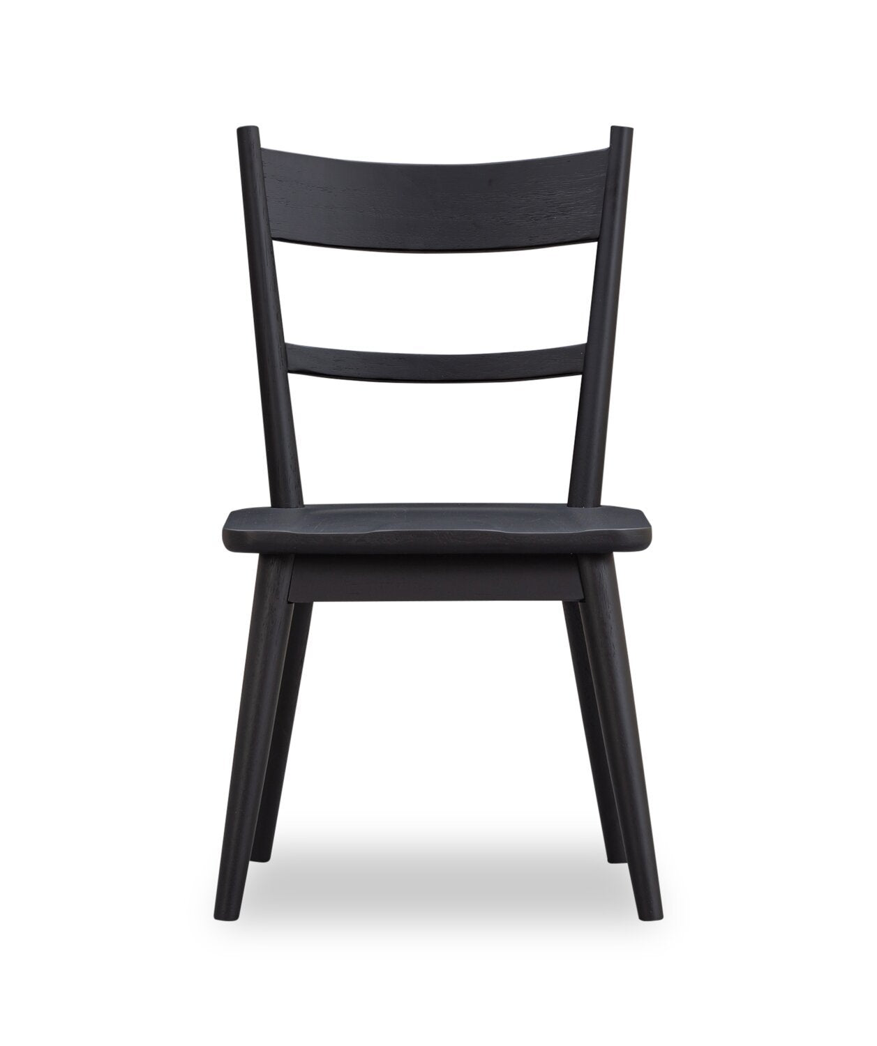 Kort &amp; Co. Chaise de salle à manger Sol avec dossier en échelle incurvé - Noir | Chaise de salle à manger Sol de Kort &amp; Co. avec dossier en échelle courbé - noire