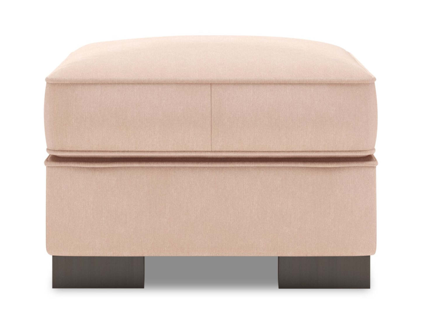 Fabriqué au Canada Canapé personnalisable Lab Track 24 en tissu d'apparence lin - Pax Rose Rose | Pouf Track de Sofa Lab de 24 po fabriqué au Canada en tissu d'apparence lin - rose Pax Rose | TR803249