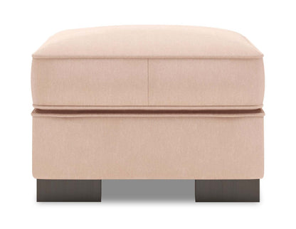 Fabriqué au Canada Canapé personnalisable Lab Track 24 en tissu d'apparence lin - Pax Rose Rose | Pouf Track de Sofa Lab de 24 po fabriqué au Canada en tissu d'apparence lin - rose Pax Rose | TR803249