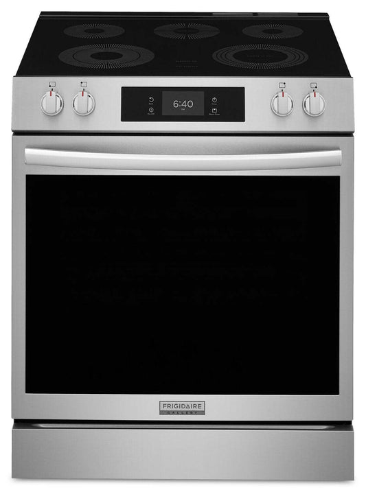 Cuisinière électrique Frigidaire Gallery de 6,2 pi³ avec pizza cuite sur pierre - acier inoxydable Smudge-ProofMD - GCFE307CBF