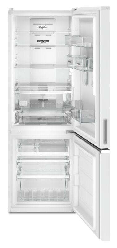 Réfrigérateur Whirlpool de 24 po et de 12,9 pi³ à congélateur inférieur - blanc - WRB533CZJW | Tourbillon 24 12,9 Cu. Fort. Réfrigérateur à congélateur inférieur - Blanc - WRB533CZJW