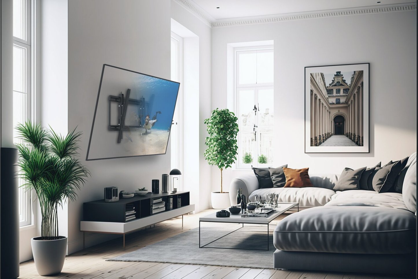 Kanto TE300 Support mural extensible et inclinable pour téléviseurs 43 à 90 | Support mural Kanto TE300 extensible et inclinable pour téléviseurs de 43 po à 90 po