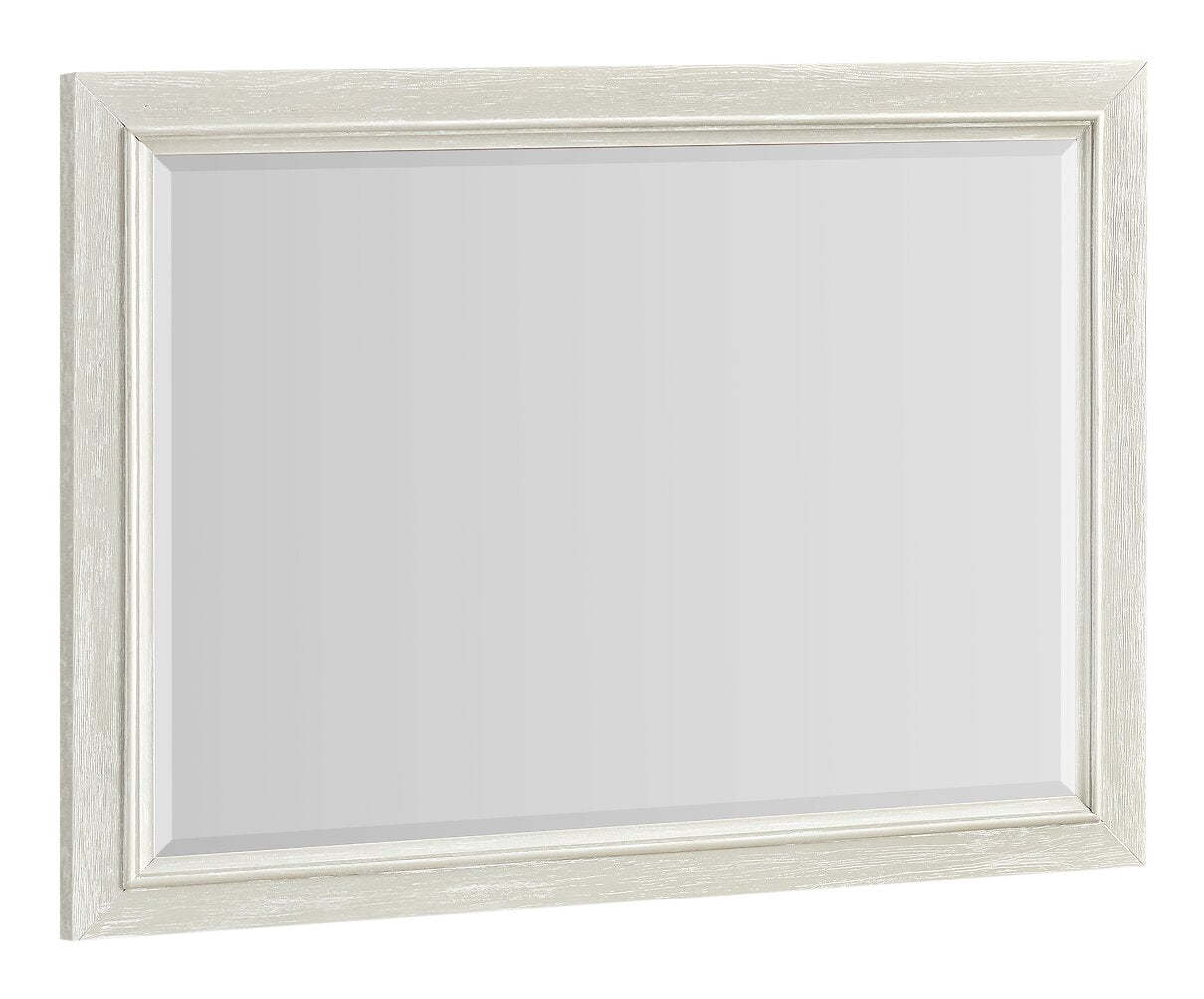 Casa Bedroom Dresser Mirror, Wood, Attachable, Wall Hanging - White | Miroir de commode de chambre à coucher Casa en bois à fixer au meuble ou à suspendre au mur - blanc