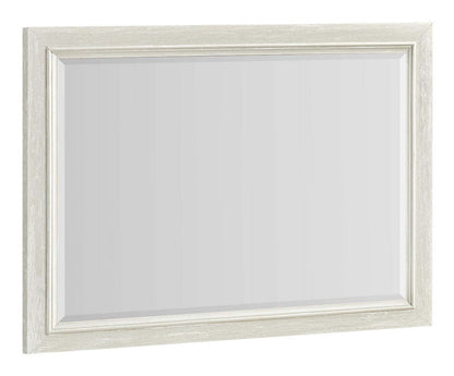 Casa Bedroom Dresser Mirror, Wood, Attachable, Wall Hanging - White | Miroir de commode de chambre à coucher Casa en bois à fixer au meuble ou à suspendre au mur - blanc