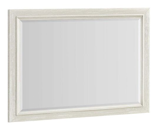 Casa Bedroom Dresser Mirror, Wood, Attachable, Wall Hanging - White | Miroir de commode de chambre à coucher Casa en bois à fixer au meuble ou à suspendre au mur - blanc