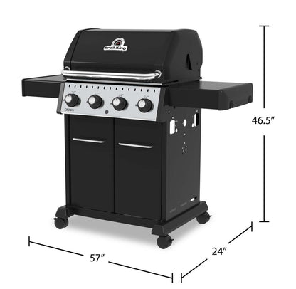 Broil King Crown™ 420 40 000 BTU Barbecue à gaz propane - 865254 | Barbecue à gaz propane de 40 000 BTU Broil King CrownMC de série 420 - 865254 | 865254LP