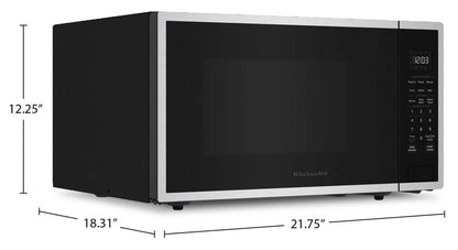 KitchenAid 1,6 Cu. Fort. Micro-ondes de comptoir – Acier inoxydable - YKMCS122SSS | Four à micro-ondes de comptoir KitchenAid de 1,6 pi3 - acier inoxydable - YKMCS122SSS