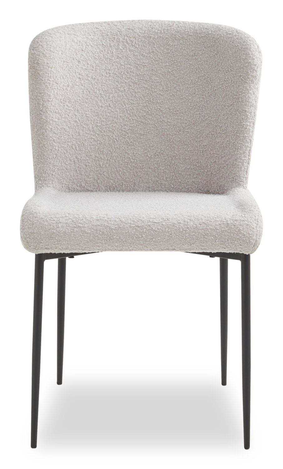 Alwin 5pc Dining Set with Table & 4 Chairs, Sintered Stone Top, Metal, 47.25W Round - Brown/Grey | Ensemble de salle à manger Alwin 5 pièces avec table ronde de 47,25 po et 4 chaises, dessus en pierre frittée, métal - brun/gris