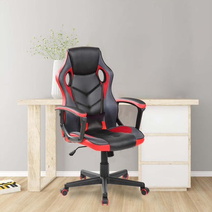 Chaise de jeu ergonomique Velocity 24 - Noir &amp; Rouge|Fauteuil de jeu ergonomique Velocity de 24 po - noir et rouge