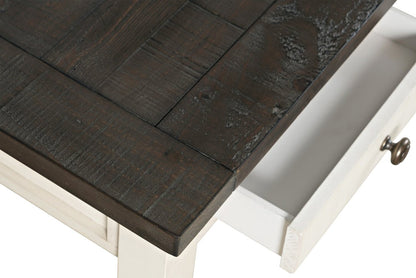 Madison County 50 Office Office Desk with 3-Drawers - Vintage White with Barnwood Brown |Bureau Madison County de 50 po à 3 tiroirs - blanc rétro avec brun de style bois de grange