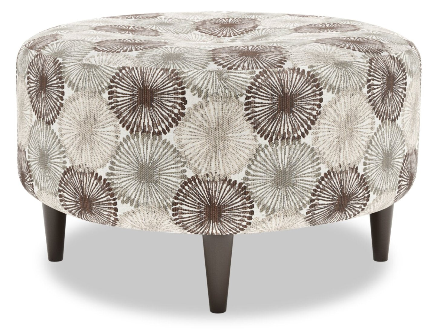 Pouf The Curve 31 en tissu, coloris Stone Multicolore, fabriqué au Canada | CURV1158