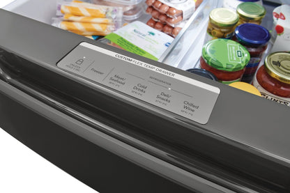 Réfrigérateur Frigidaire Gallery de 21,5 pi³ et de 36 po de profondeur comptoir à 4 portes françaises - Résistant aux traces® …