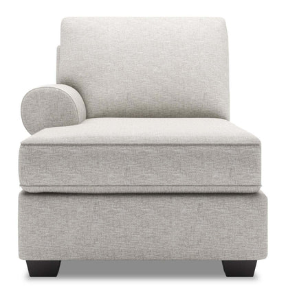 Canapé Laboratoire Roll LAF Chaise - Luxe Argent | Fauteuil long de droite Roll de la collection Sofa Lab - Luxe Argent | RO242793