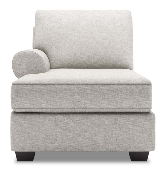 Canapé Laboratoire Roll LAF Chaise - Luxe Argent | Fauteuil long de droite Roll de la collection Sofa Lab - Luxe Argent | RO242793