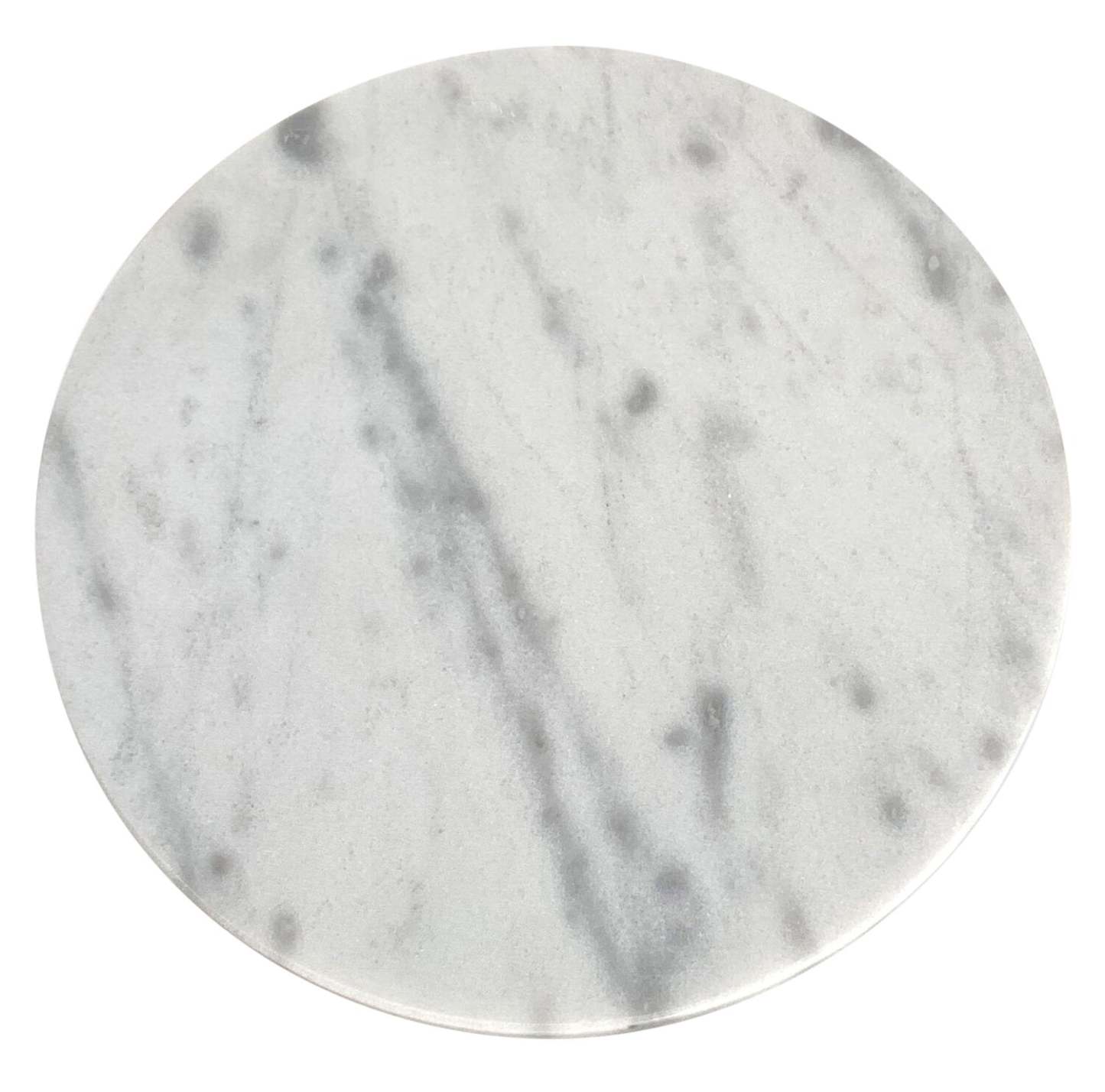 Sabrina 14 Accent Table - Black with White Marble Look Top|Table d'appoint Sabrina de 14 po - noire avec dessus en imitation de marbre blanc