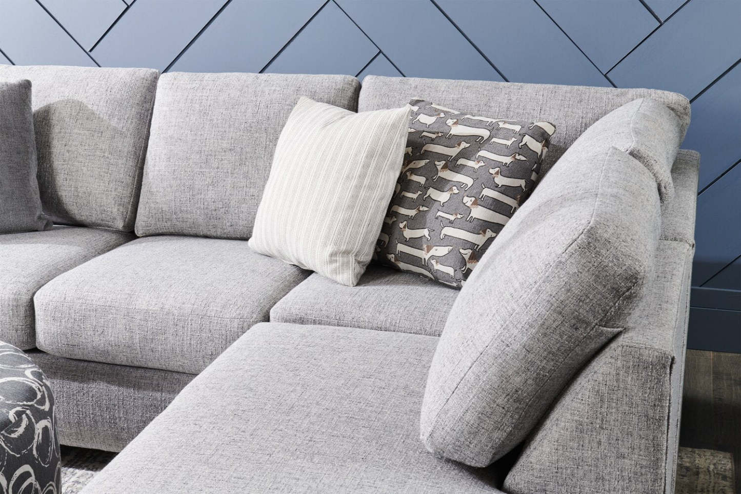 Sofa Lab Track RAF Chaise Return - Luna Domino | Rallonge pour fauteuil long de droite Track de la collection Sofa Lab - Luna Domino | TR262191