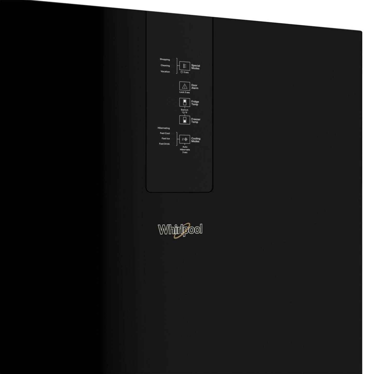 Whirlpool 24 12,9 pi³ Réfrigérateur à congélateur inférieur - noir - WRB533CZJB | Réfrigérateur Whirlpool de 12,9 pi³ et de 24 po à congélateur inférieur - noir - WRB533CZJB