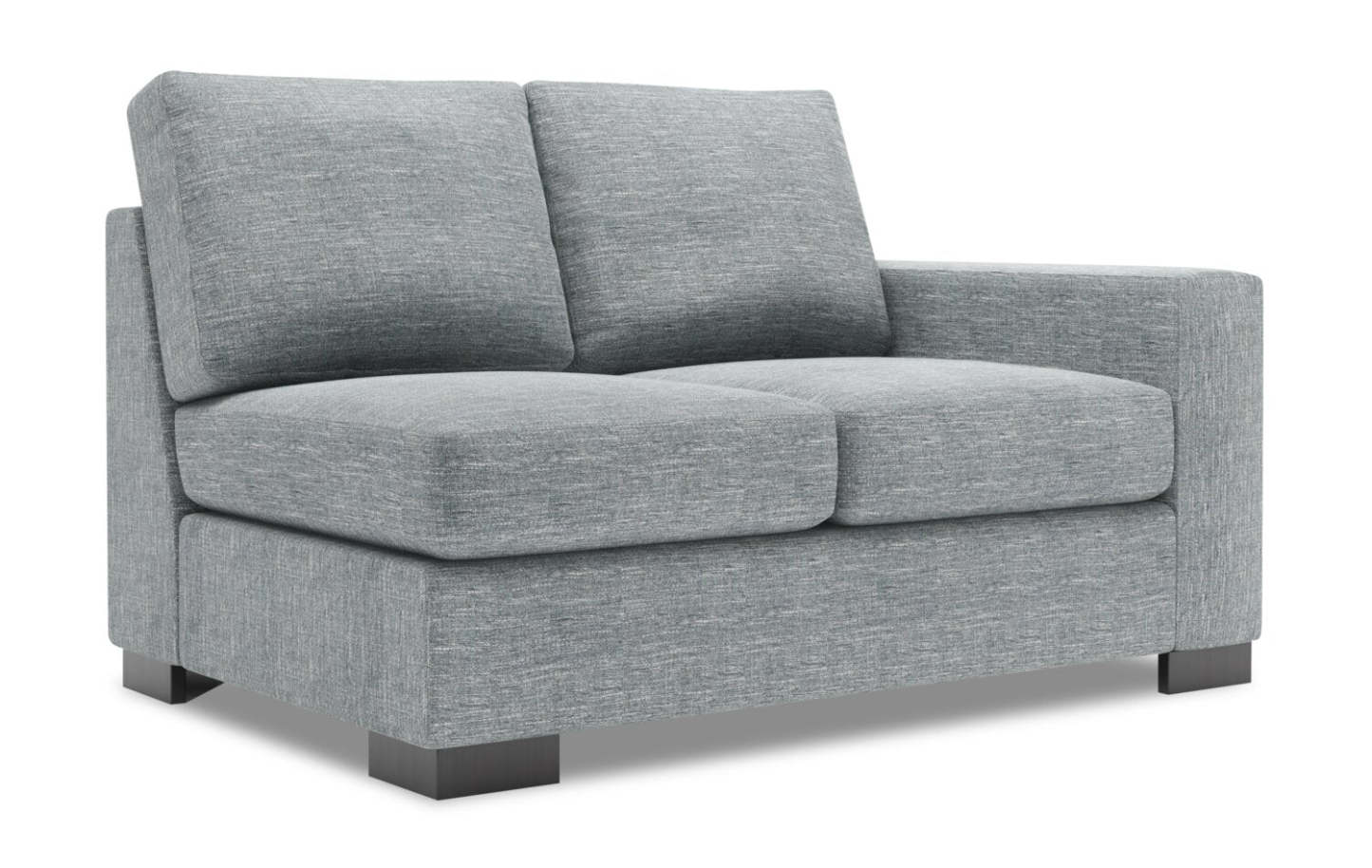 Sofa Lab Track RAF Loveseat - Luna Pewter | Causeuse de droite Track de la collection Sofa Lab - Luna Pewter | TR222291