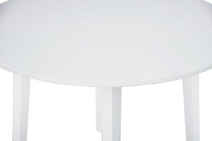 Bryn Drop-Leaf Dining Table, 42 Round - White | Table de salle à manger ronde Bryn de 42 po avec abattant - blanche