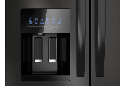 Réfrigérateur Whirlpool de 36 po et de 24,5 pi³ à portes françaises - noir - WRMF3636RB | WRMF36RB