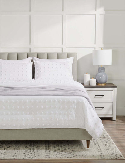 Couverture en coton à 4 épaisseurs pour très grand lit Veranda &amp; Grove - Gris | Couverture Veranda &amp; Grove en coton à 4 canapés pour très grand lit - grise