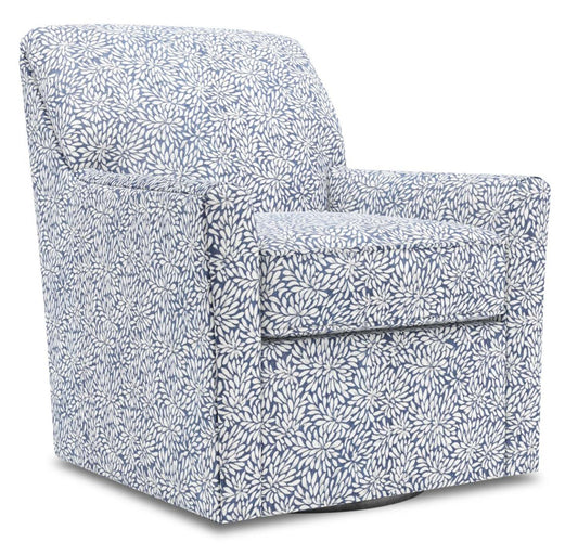 Fauteuil d’appoint pivotant personnalisable Sofa Lab de 31 po fabriqué au Canada en tissu - Spa multicolore | Fauteuil d’appoint pivotant Sofa Lab de 31 po fabriqué au Canada en tissu - Spa multicolore | SWIV1145