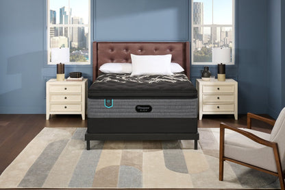 Matelas à Euro-plateau épais moelleux Royal Suite de série Hotel de Beautyrest BlackMD pour grand lit