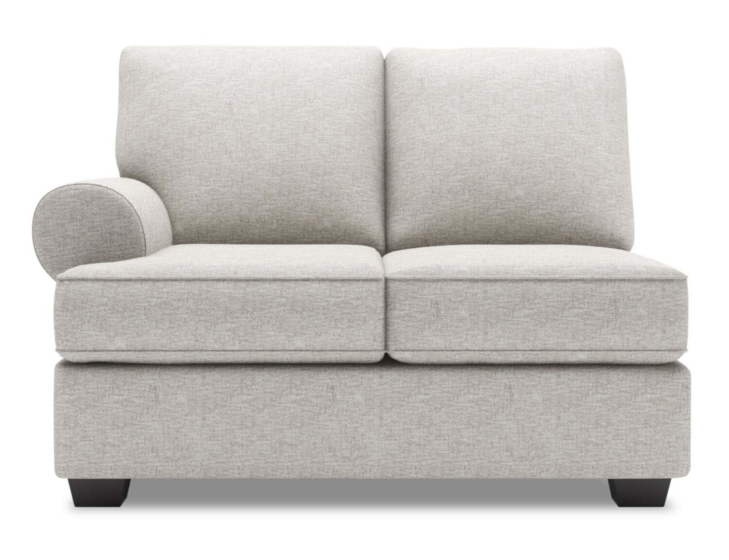 Sofa Lab Roll LAF Loveseat - Luxe Argent | Causeuse de gauche Roll de la collection Sofa Lab - Luxe Argent | RO232793