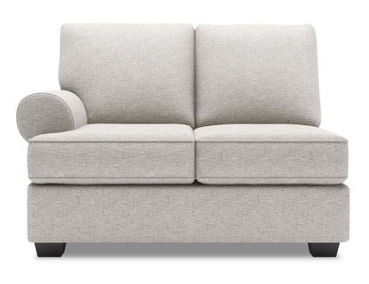Sofa Lab Roll LAF Loveseat - Luxe Argent | Causeuse de gauche Roll de la collection Sofa Lab - Luxe Argent | RO232793