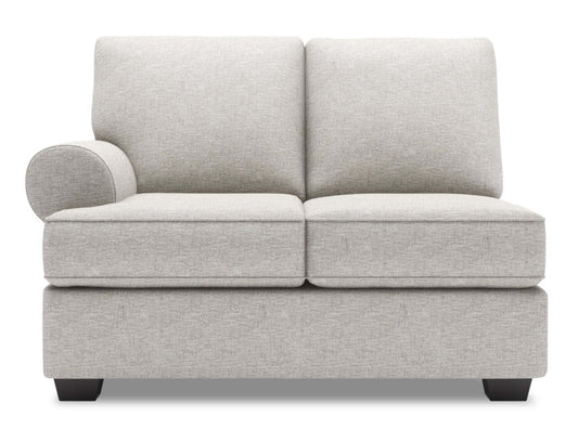 Sofa Lab Roll LAF Loveseat - Luxe Argent | Causeuse de gauche Roll de la collection Sofa Lab - Luxe Argent | RO232793