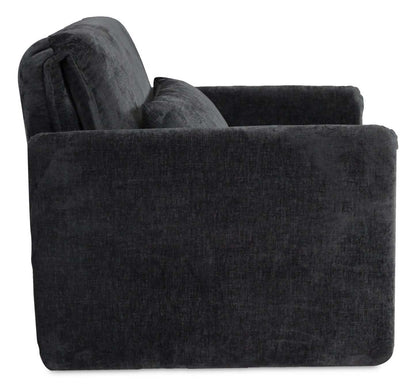 Dawn 42 Fauteuil-lit en tissu de chenille - gris