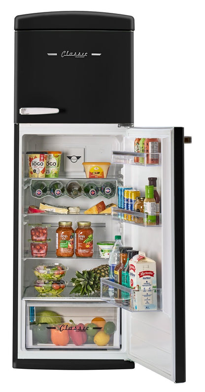 Réfrigérateur Classic Rétro d’Unique de 24 po et de 11 pi3 à congélateur supérieur - noir mat - UNQ-310L MB TM
