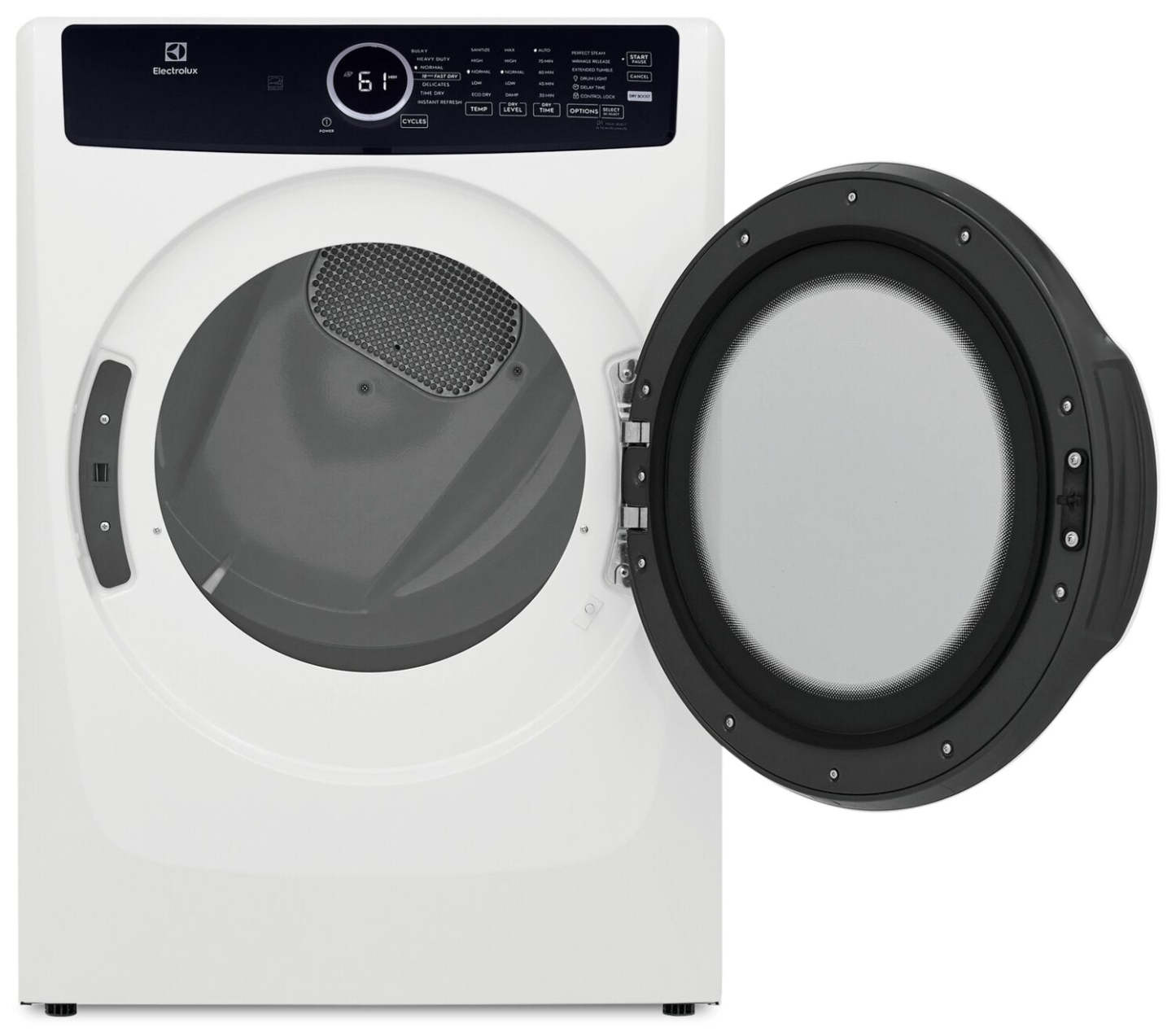 Sécheuse électrique Electrolux de 8 pi³ avec vapeur - blanche - superposable - ELFE743CAW | Electrolux 8 Cu. Ft. Electric Dryer with Steam - White - Stackable - ELFE743CAW