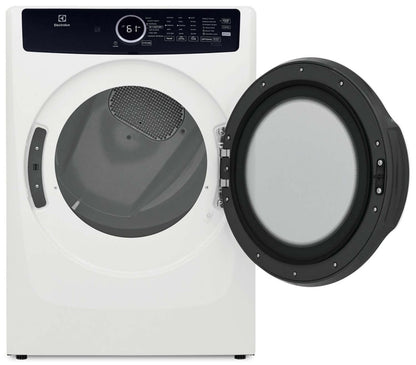 Sécheuse électrique Electrolux de 8 pi³ avec vapeur - blanche - superposable - ELFE743CAW | Electrolux 8 Cu. Ft. Electric Dryer with Steam - White - Stackable - ELFE743CAW