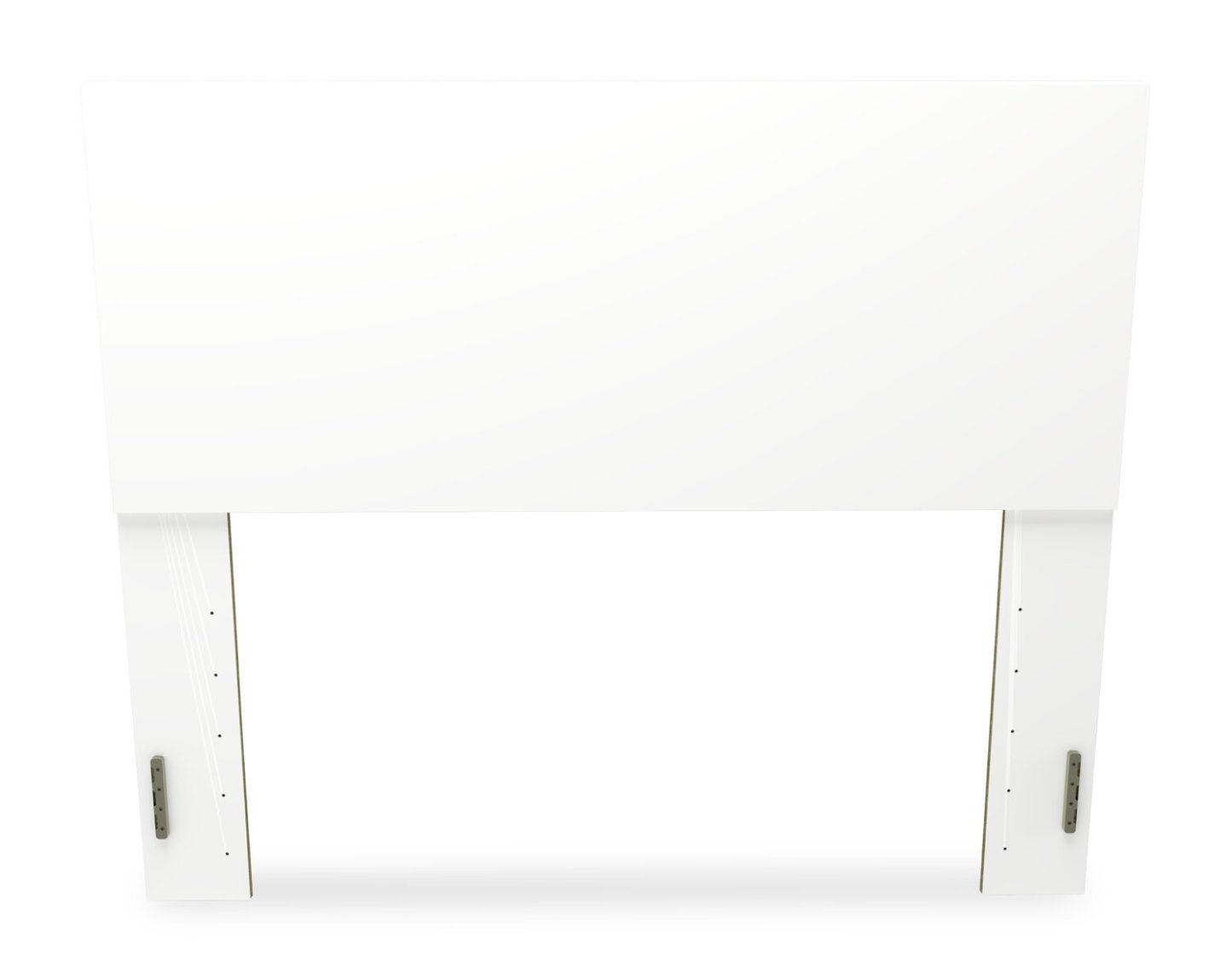 Lit à panneaux Riley avec tête de lit et cadre pour enfants, fabriqué au Canada, blanc - Pleine grandeur | Lit à panneaux Riley avec tête de lit et cadre de lit pour enfants, fabriqué au Canada, blanc - format lit double