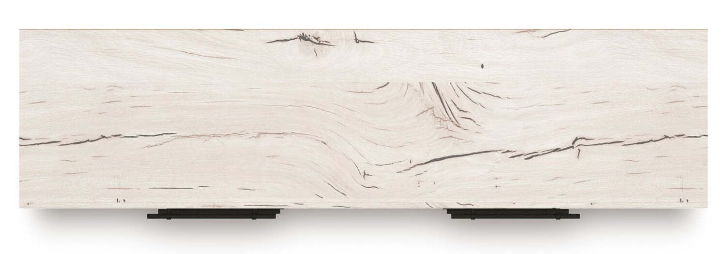 Commode à 6 tiroirs pour chambre à coucher Derekson, 58,7 L x 36,5 H - Blanc rustique | Commode de chambre à coucher Derekson de 58,7 po (L) x 36,5 po (H) à 6 tiroirs - blanc rustique