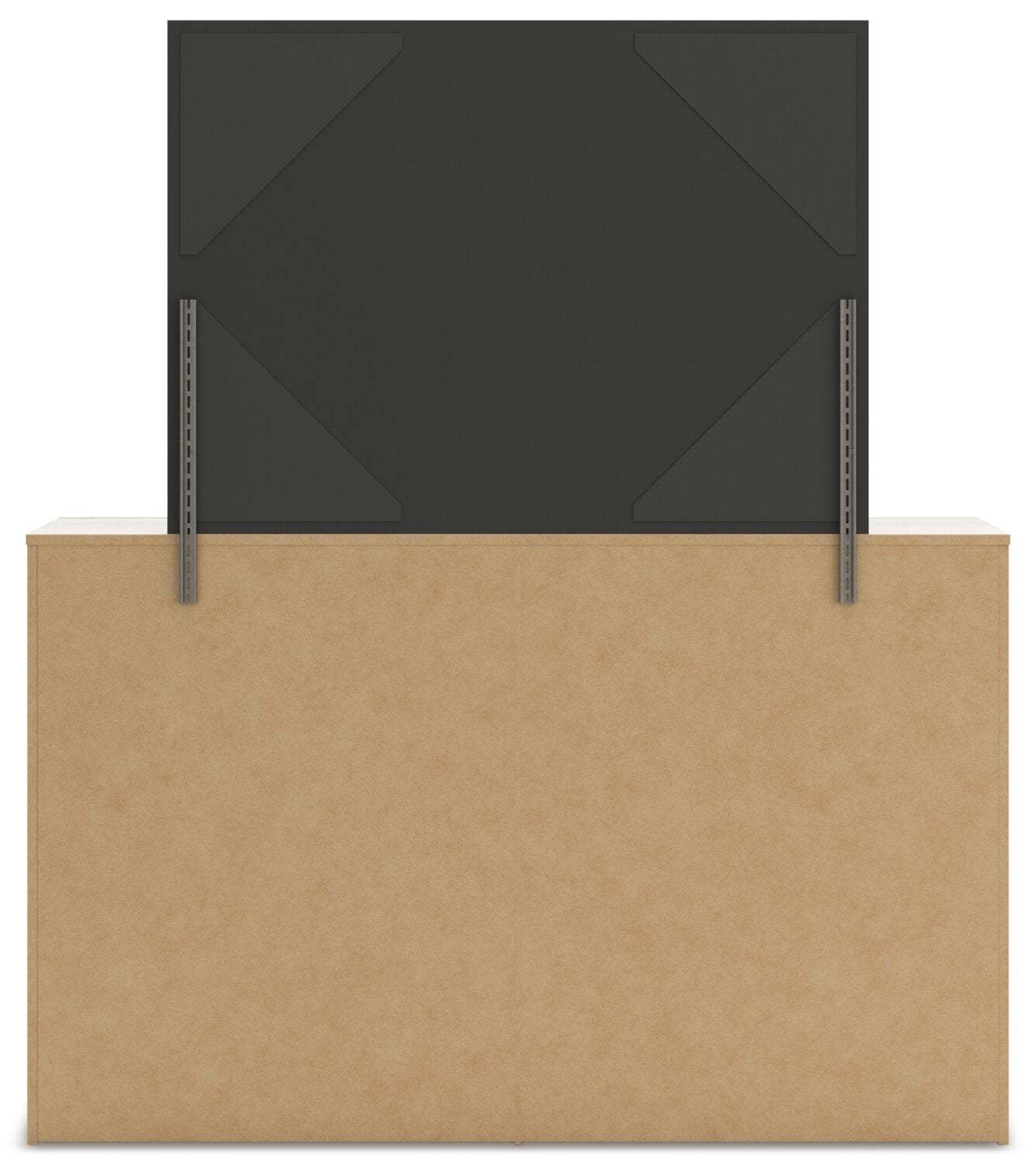 Commode à 6 tiroirs pour chambre à coucher Derekson, 58,7 L x 36,5 H - Blanc rustique | Commode de chambre à coucher Derekson de 58,7 po (L) x 36,5 po (H) à 6 tiroirs - blanc rustique