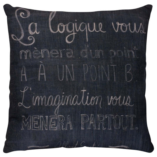 Oreiller décoratif Citation I - Noir | Coussin décoratif citation I - noir | FL1031DP