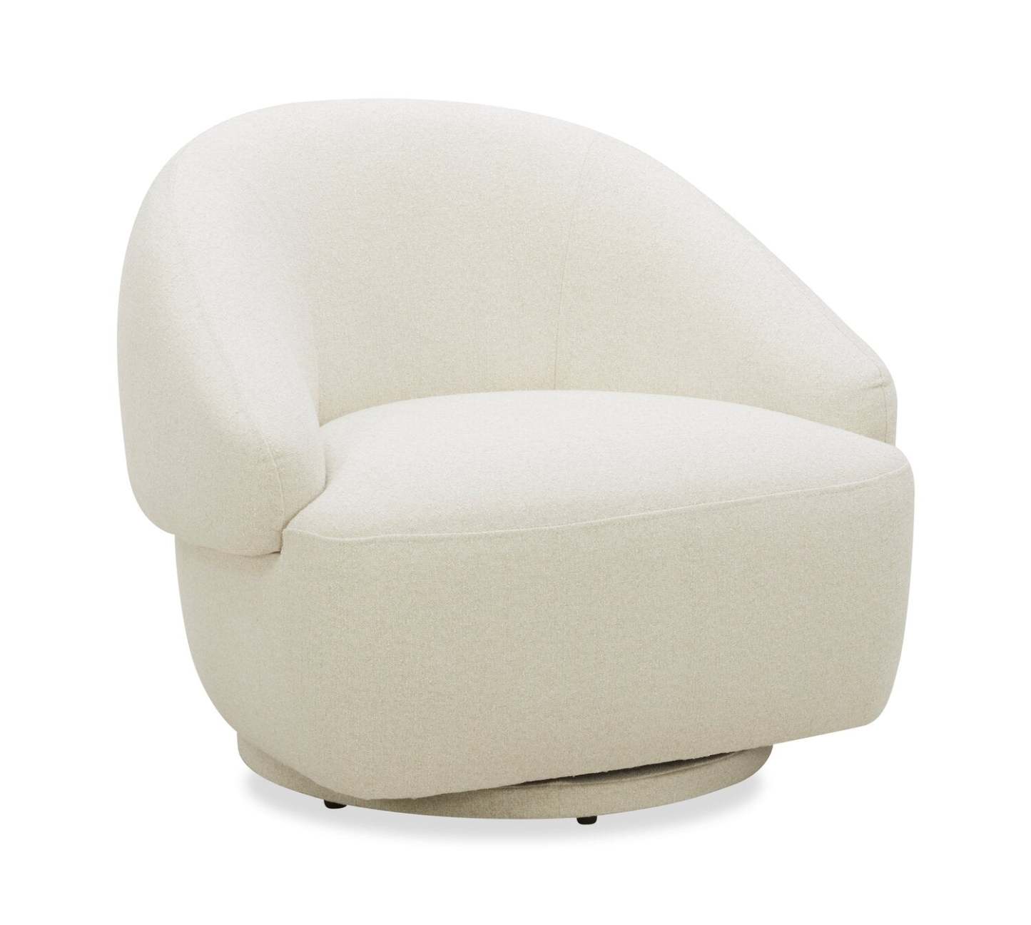 Fauteuil d'appoint pivotant Villa - Ivoire | Fauteuil d'appoint pivotant Villa - ivoire