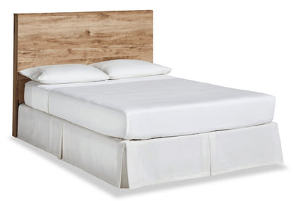 Tête de lit à panneau Derekson, Naturel - Grand lit | Tête de lit à panneau Derekson, naturelle - format grand lit